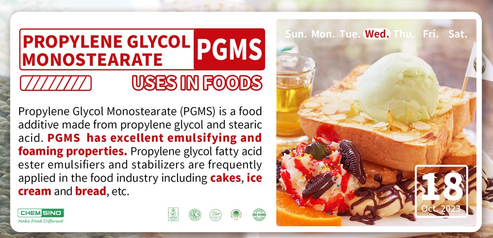 Propylene Glycol Monostearate Uses in Foods